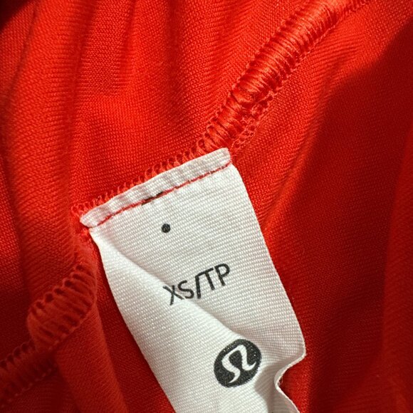 Lululemon Wundermost Ultra-Soft Nulu Asymmetrical Bodysuit in Red - Picture 8 of 8